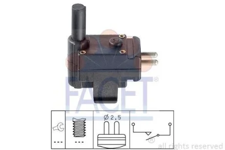 Датчик заднього ходу Mercedes Benz W124/126/140/201 80-> (7.6077) Facet FACET 76077