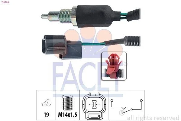 Датчик заднего хода Honda Accord VI 1.6 i (cg7) (98-02) (7.6174) Facet FACET 76174 (фото 1)