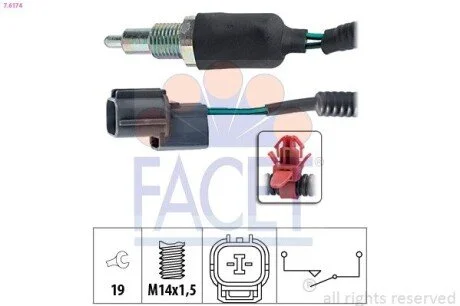 Датчик заднього ходу Honda Accord VI 1.6 i (cg7) (98-02) (7.6174) Facet FACET 76174