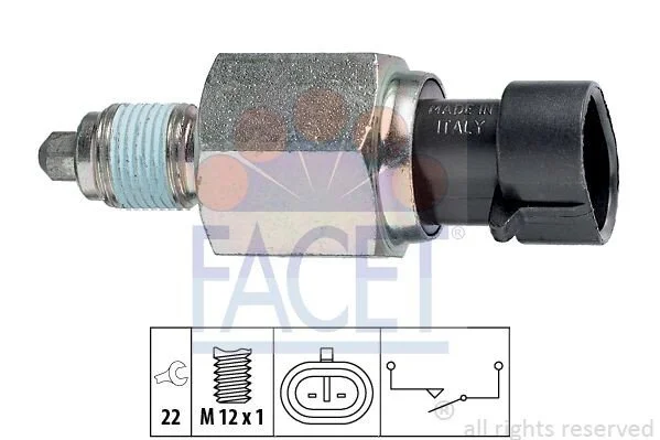 Датчик заднього ходу 1.6 D Multijet 10- (7.6196) Facet FACET 76196 (фото 1)
