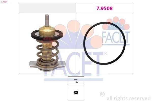 Термостат 2110 (вставка) інж универс 88С Facet FACET 77974 (фото 1)
