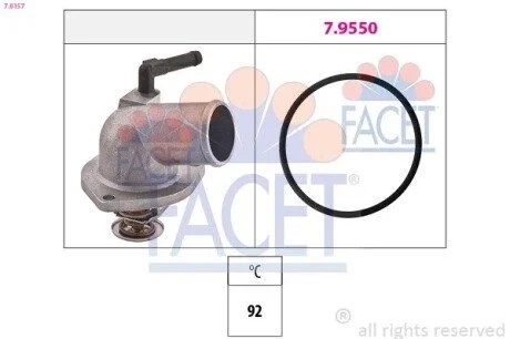 Термостат Opel Astra g 1.4 16v (98-05) (7.8157) Facet FACET 78157