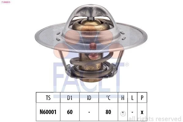 Термостат Skoda Felicia i 1.3 (94-98) (7.8465S) Facet FACET 78465S (фото 1)