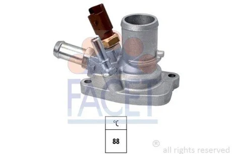 Термостат Fiat Punto van 1.4 (06-13) (7.8672) Facet FACET 78672