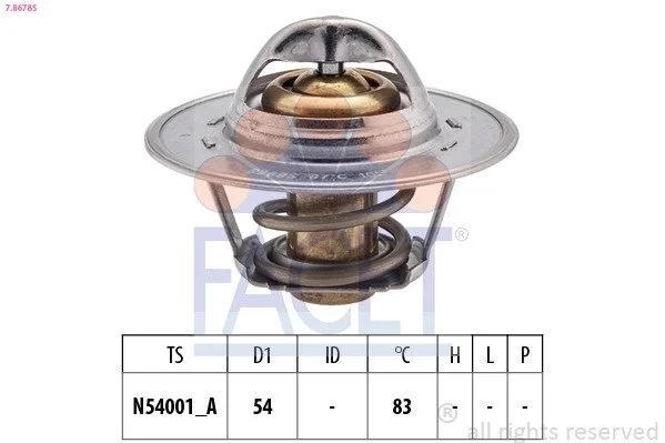 Термостат Skoda Roomster 1.4 (06-15) (7.8678S) Facet FACET 78678S (фото 1)