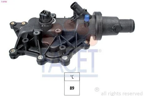 Термостат Renault Megane/Laguna/Clio/Scenic 1.4/1.6i 98- (89C) (7.8705) Facet FACET 78705