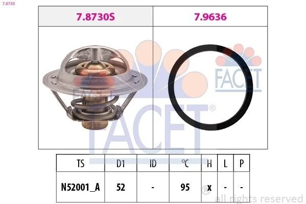 Термостат Clio III (06-14)/Scenic III (08-16) 2.0 16V Facet FACET 78730 (фото 1)