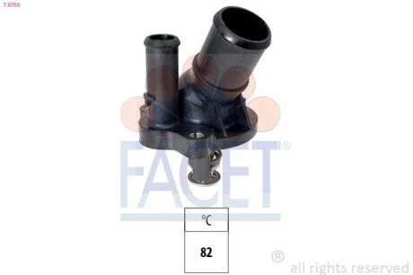 Термостат Transit 2.3 16V 06-14/Mondeo/Mazda 3, 6 1.8-2.3i 00- (82C) (7.8756) Facet FACET 78756