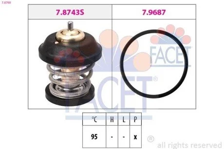 Термостат Audi A4 1.8 tfsi (08-15) (7.8799) Facet FACET 78799
