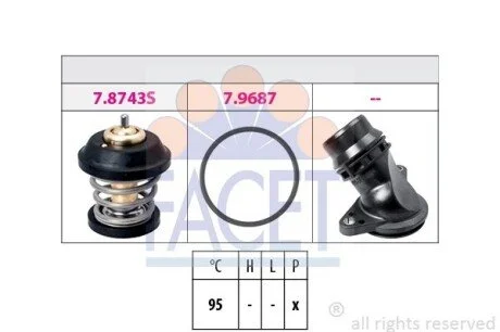 Термостат Audi A4 1.8 tfsi (08-15) (7.8799K) Facet FACET 78799K