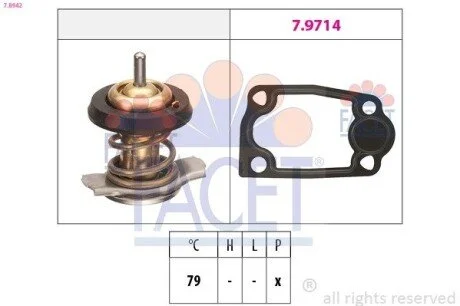 Термостат Citroen Jumper 3.0 hdi 145 (10-) (7.8942) Facet FACET 78942