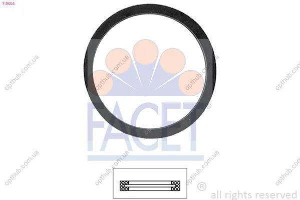 Прокладка термостата FACET 7.9554 (фото 1)