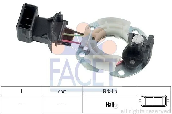 Датчик положення колінчатого валу Seat Alhambra 2.0 i (96-10) (8.2723) Facet FACET 82723 (фото 1)
