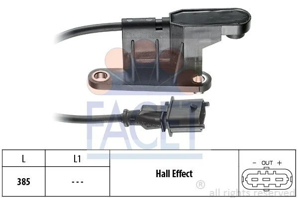 Датчик оборотов коленвала Opel Astra G 1.4, 1.6 16v (98-05) (9.0316) Facet FACET 90316 (фото 1)