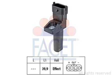 Датчик оборотов коленвала MB Sprinter 3-t 219 cdi / Bluetec (906.111, 906.113, 906.211, 906.213) (09-16) (9.0654) Facet FACET 90654