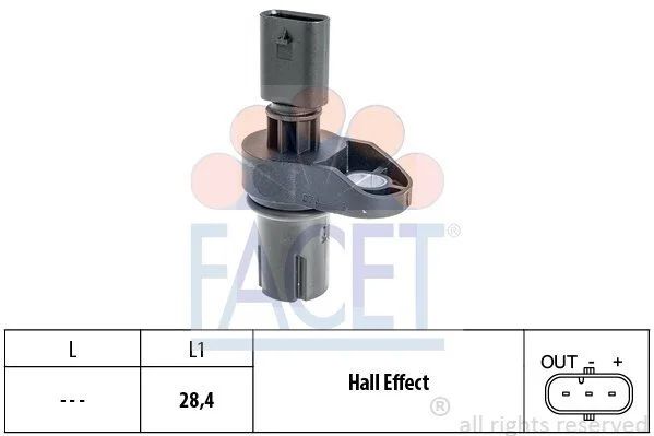 Датчик обертів коленвала BMW 1/2/3/4/5/6/7/X1/X3/X4/X5/X6 1.6-3.0 d 03- (9.0757) Facet FACET 90757 (фото 1)