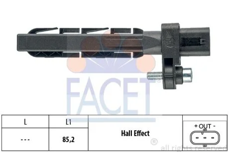 Датчик положення колінчастого валу FACET 9.0758