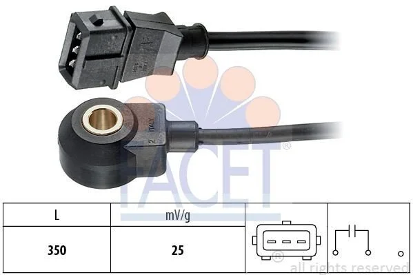 Датчик детонації Vw Transporter iv 2.5 (96-03) (9.3016) Facet FACET 93016 (фото 1)