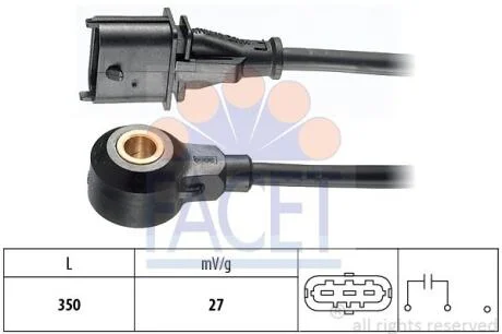 Датчик детонации Opel Vectra C 2.2 (03-) (9.3074) Facet FACET 93074