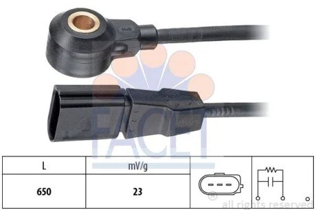 Датчик детонації Audi A6 3.0 (04-06) (9.3162) Facet FACET 93162