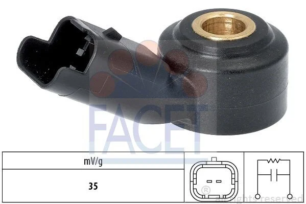Датчик детонації Citroen Ds3 1.6 (12-15) (9.3165) Facet FACET 93165 (фото 1)