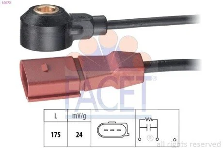Датчик детонації Vw Passat 2.0 fsi (05-10) (9.3173) Facet FACET 93173
