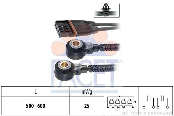Датчик детонации Bmw 3 325 i (07-13) (9.3193) Facet FACET 93193 (фото 1)