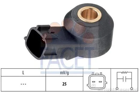 Датчик детонації Mazda 3 (13-), 6 (13-), CX-5 (12-), CX-30 (19-) 1.5, 2.0, 2.5 SkyActiv (9.3257) Facet FACET 93257