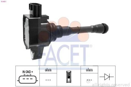 Катушка зажигания Megane IV (15-)/Kadjar (16-) 1.6 TCe Facet FACET 96451