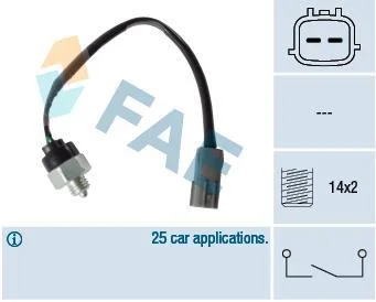 Вимикач світла задній хід MAZDA 2, 3, 323 F VI, 323 S VI, DEMIO, PREMACY 09.98-06.15 FAE 40988