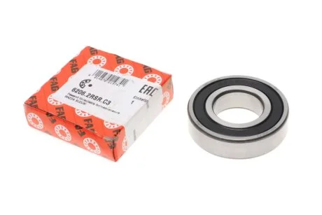 Подшипник шариковый 6206 2RSR C3 6206-2RSR-C3 FAG 6206.2RSR.C3