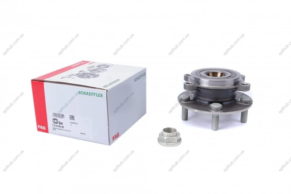 Подшипник ступицы (задний) Mazda 3/CX-3 1.5D/2.0 13- (opt-om) FAG 713 6159 80 (фото 1)
