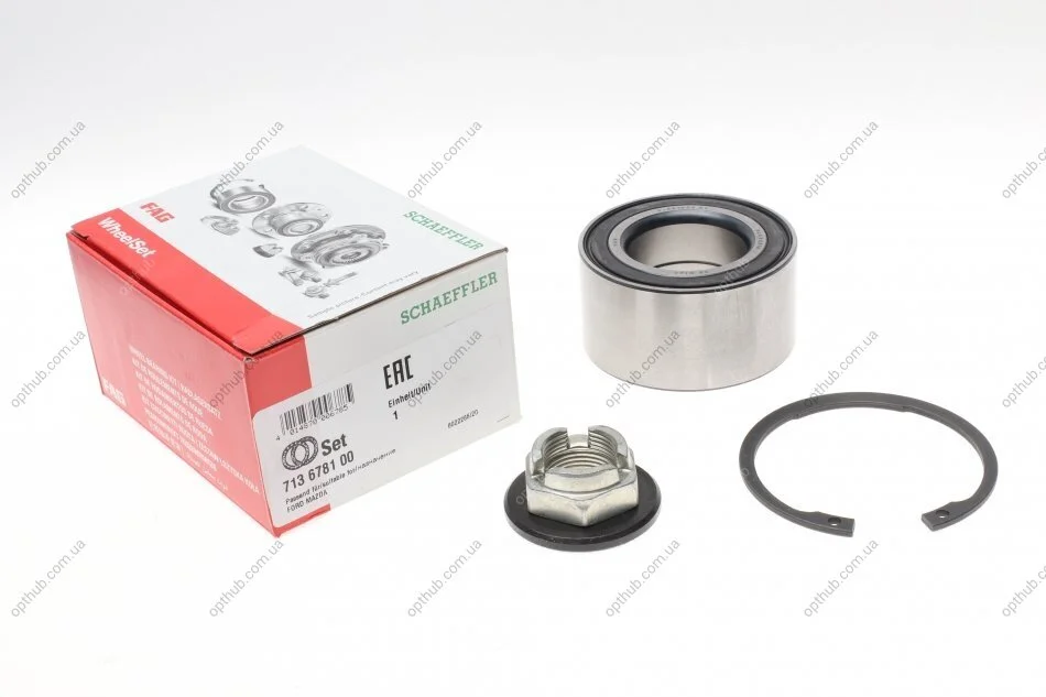 Підшипник маточини FORD FUSION (JU_) передн. міст (Вир-во) FAG 713 6781 00 (фото 1)