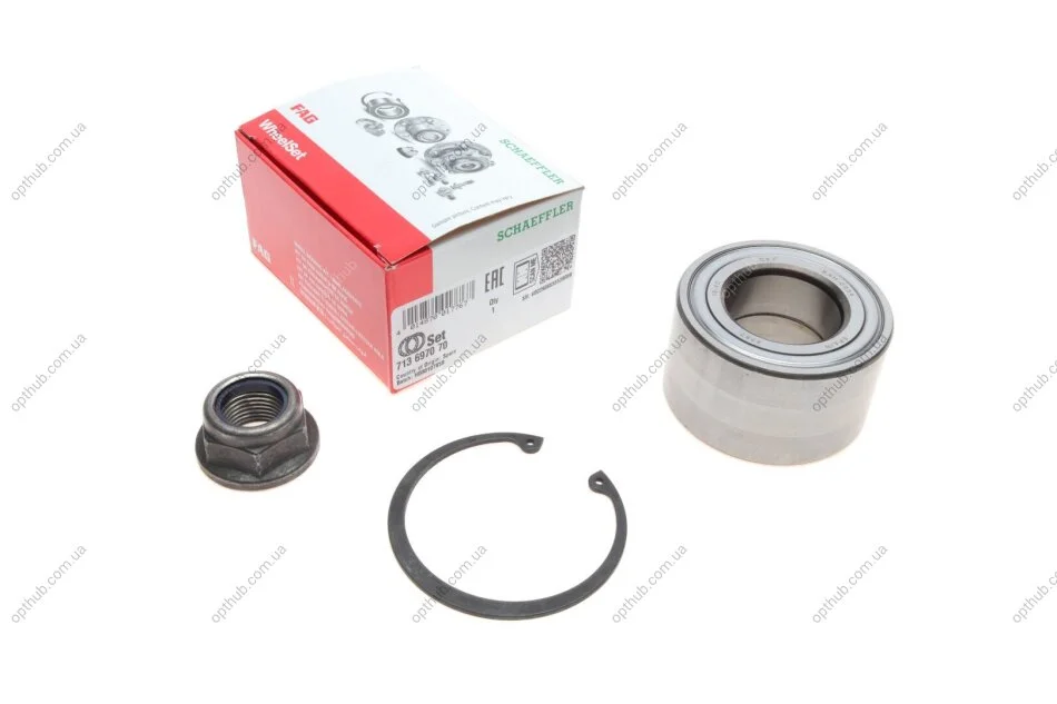 Подшипник ступицы (задний) Jaguar S-Type/XJ 99-09 (opt-om) FAG 713 6970 70 (фото 1)