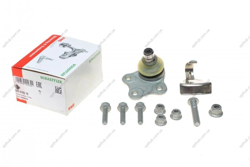 Опора кульова (передня/знизу) Ford Fiesta/Fusion 1.2-1.6 01-12 (opt-om) FAG 825 0105 10 (фото 1)