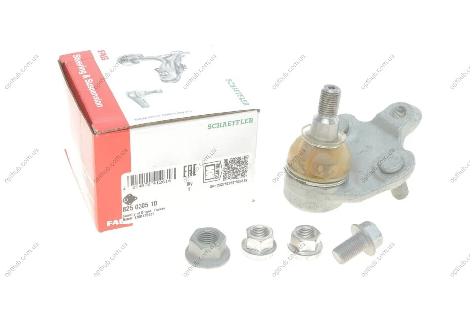 Опора кульова (передня/знизу) Toyota Avensis 05-08/Corolla Verso 04-09 (opt-om) FAG 825 0305 10 (фото 1)