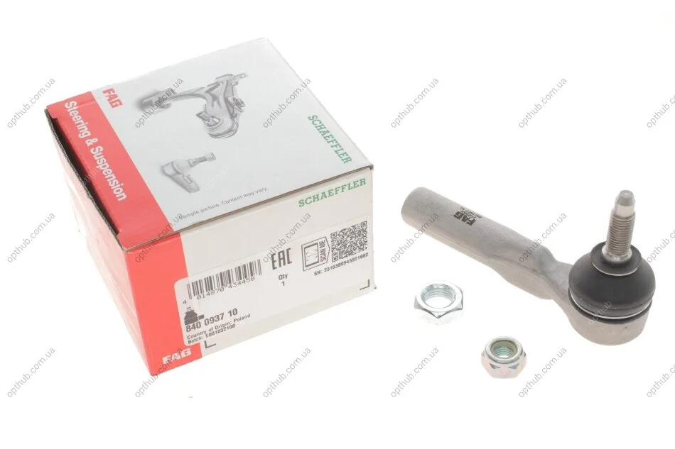 Наконечник тяги рульової Fiat Doblo 01-05 (opt-om) FAG 840 0937 10 (фото 1)