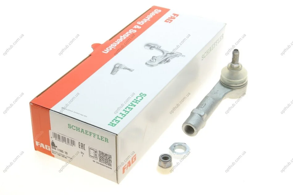 Наконечник тяги рульової (R) Citroen C4 Grand Picasso I (UA_), 10/06 - 12/13 (opt-om) FAG 840 1105 10 (фото 1)