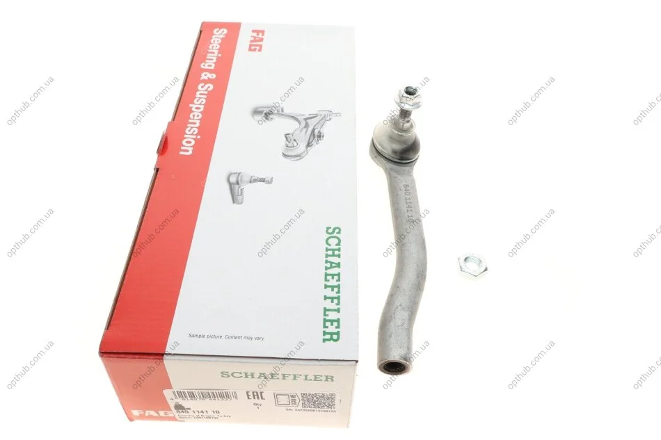 Наконечник тяги рульової (L) Nissan Juke/Leaf 10- (opt-om) FAG 840 1141 10 (фото 1)