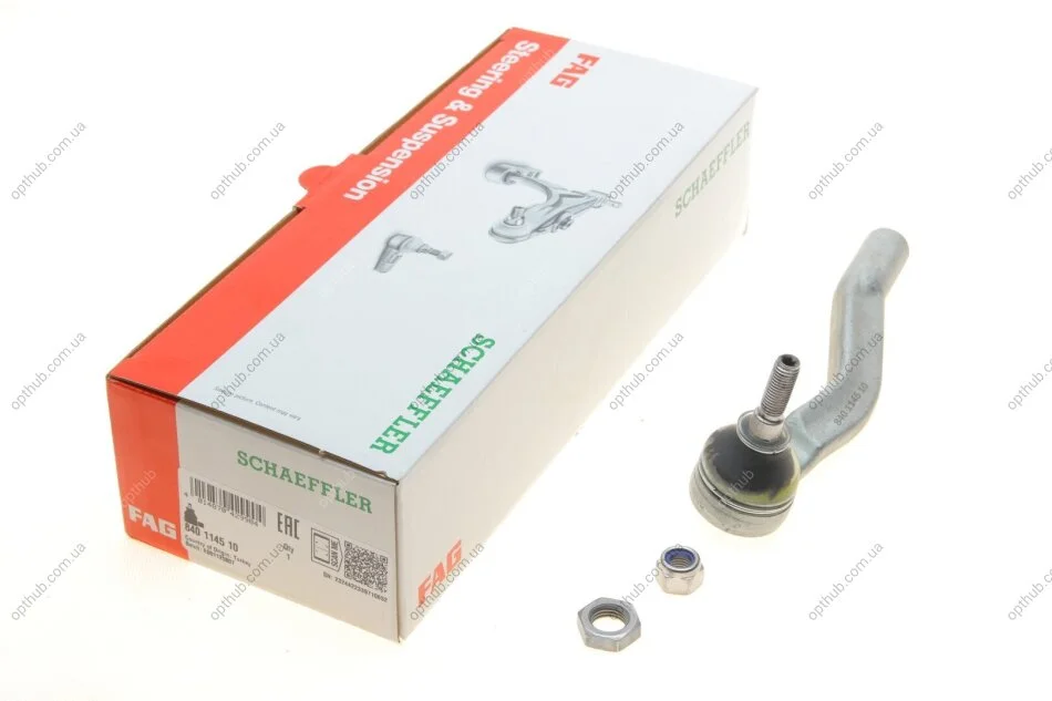 Наконечник тяги рульової (R) Renault Clio/Captur/Zoe 12- (opt-om) FAG 840 1145 10 (фото 1)