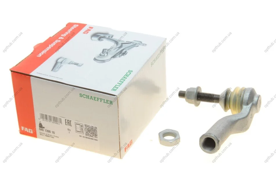 Наконечник тяги рульовой (R) Ford Galaxy/Mondeo 1.0-2.0 TDCi 14- (opt-om) FAG 840 1390 10 (фото 1)