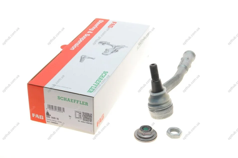 Наконечник тяги рульової (R) Audi A8/Q7/Q8 15- (opt-om) FAG 840 1449 10 (фото 1)