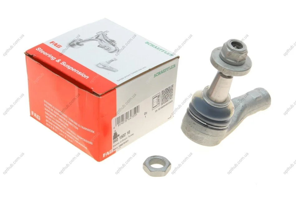 Наконечник тяги рульової Land Rover Discovery 04-18 (opt-om) FAG 840 1502 10 (фото 1)