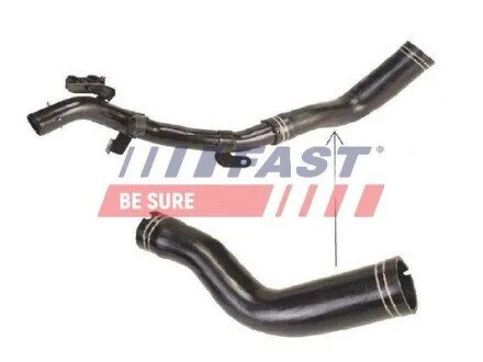 Патрубок интеркулера левая нижняя Fiat Doblo 1.3JTD (00-) (05-) Fast FAST FT61719