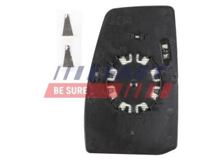 Стекло зеркала правое верхнее Ford Transit Custom (12-) с подогревом. FAST FT88580