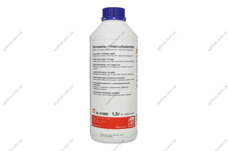 Антифриз FEBI синій концентрат (Каністра 1,5 л) FEBI BILSTEIN 01089 (фото 1)