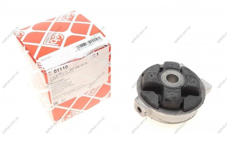 Подушка КПП зліва AUDI; VW (вир-во FEBI) FEBI BILSTEIN 01110 (фото 1)