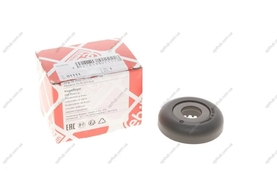 Подшипник амортизатора (переднего) опорный Smart/VW Caddy II UA63 FEBI BILSTEIN 01111 (фото 1)