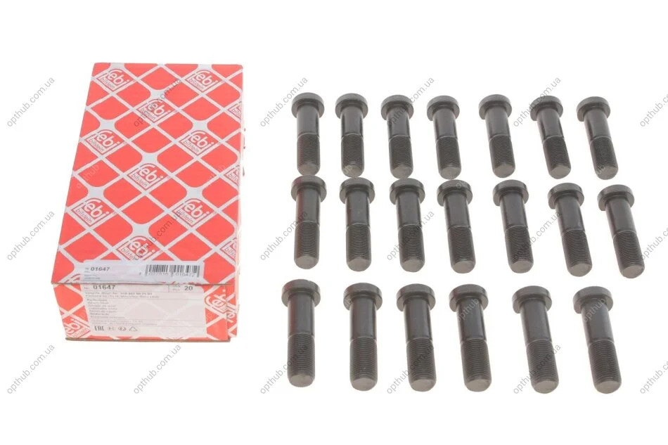 Шпилька колеса (заднего) DB814 (M18x1.5mm) (opt-om) FEBI BILSTEIN 01647 (фото 1)