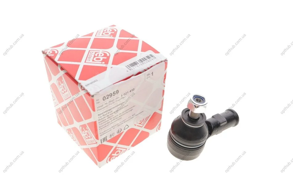 Накінечник тяги керма. FORD FIESTA, ESCORT (-90) (Вир-во Febi) FEBI BILSTEIN 02959 (фото 1)